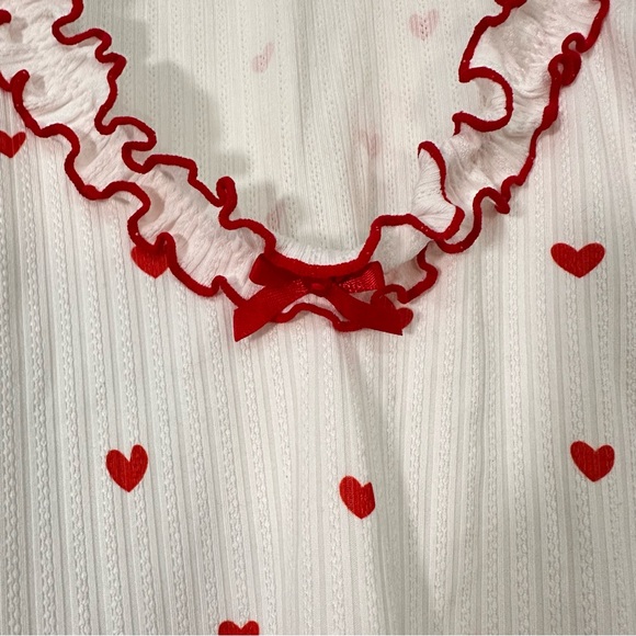 Heart Ruffle Pajama Set - Picture 5 of 6